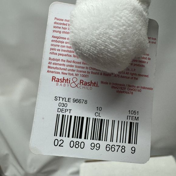 Rudolph Sam the Snowman Plush Stuffed Christmas Toy Vintage Collector NWT - Picture 7 of 9